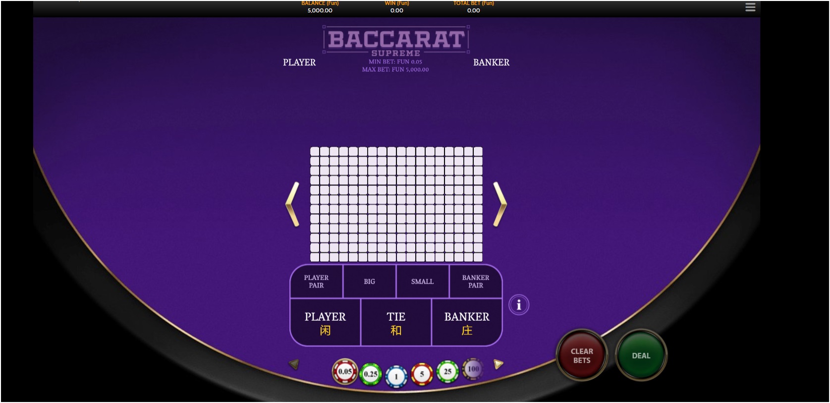 No Commission Baccarat Supreme