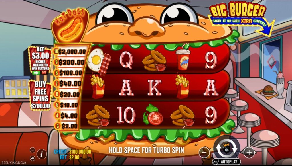 Big Burger Load it up with Xtra cheese